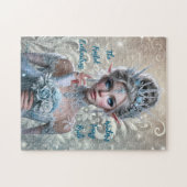 Winter Elf Bruid Magische Winter Wonderland Legpuzzel (Horizontaal)