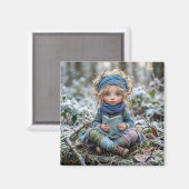 Winter Elf Magneet (Voorkant / Achterkant)