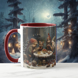 Winter Elves Thee met een Muis Vriend Voeg Naam Gi Mok