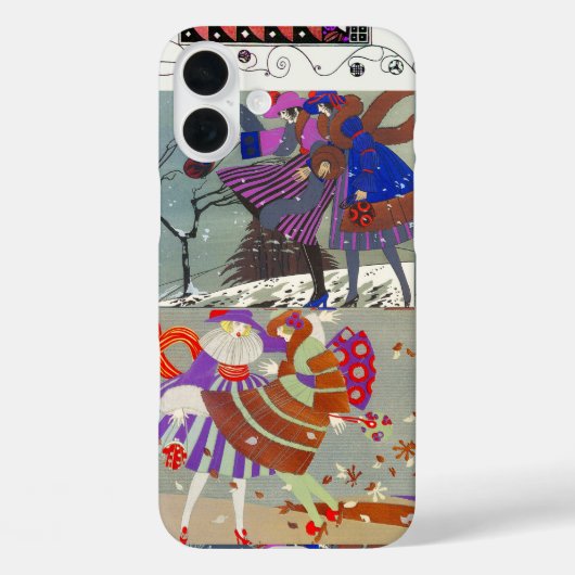 WINTER- EN AUTUMN-/MODE-KOSTUMONTWERPER Case-Mate iPhone CASE (Achterkant)