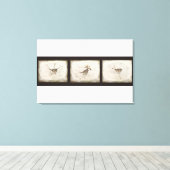 Winter en de Mus Canvas Afdruk (Insitu (Houten vloer))