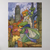 Winter en weiden door Florence Harrison Poster (Voorkant)