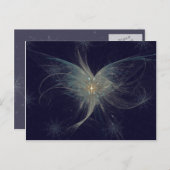 Winter Engel Fractal Art Feestdagenkaart (Voorkant / Achterkant)