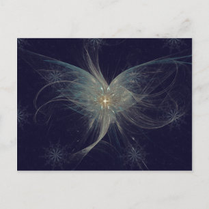 Winter Engel Fractal Art Feestdagenkaart