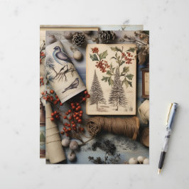  Winter Ephemera Scrapbook Papier