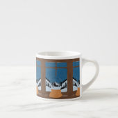 Winter Espresso Mug - Snow Globe Scene Kop (Rechts)