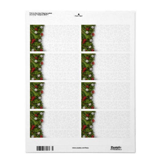 Winter Etiket (Full Sheet)