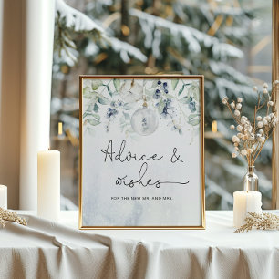 Winter eucalyptus advies en wensen voor pasgetrouw poster
