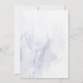 Winter eucalyptus bridal shower kaart (Achterkant)