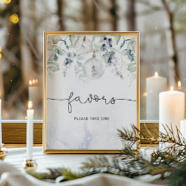 Winter eucalyptus elegante gunstbewijzen neem er e poster