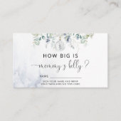 Winter eucalyptus hoe groot is mama's buik informatiekaartje (Voorkant)