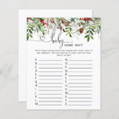 Winter evegreen baby name race game (Voorkant / Achterkant)