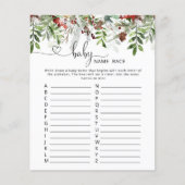 Winter evegreen baby name race game (Voorkant)