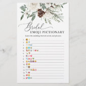 Winter evegreen vrijgezellenfeest emoji pictionary (Voorkant)