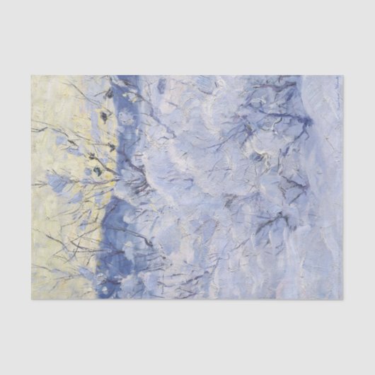 Winter Evening door Gustav Wentzel Tissuepapier (Voorkant)