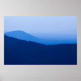 Winter Evening, Petit Jean River Valley, Arkansas Poster