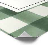 Winter Evergreen and Plaid Baby Shower Welcome Poster (Hoek)