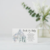 Winter Evergreen Books For Baby Enclosure Card Informatiekaartje (Staand voorkant)