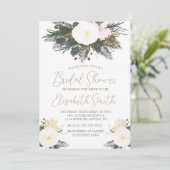 Winter Evergreen Bridal Shower Kaart (Staand voorkant)