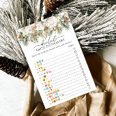 Winter Evergreen Bruids Emoji Pictionary Game
