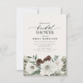 Winter Evergreen Elegant Vrijgezellenfeest Kaart (Voorkant)