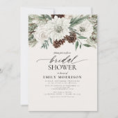 Winter Evergreen Elegant Vrijgezellenfeest Kaart (Voorkant)