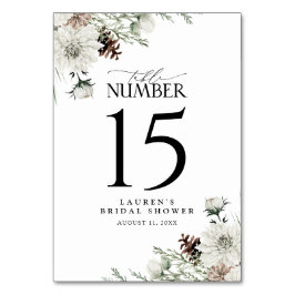 Winter Evergreen Elegant Vrijgezellenfeest Recepti Kaart