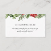 Winter Evergreen Enclosure Card Informatiekaartje (Voorkant)