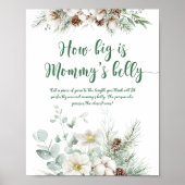 Winter evergreen hoe groot is mama's buik spel poster (Voorkant)