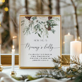 Winter evergreen hoe groot is mama's buik spel poster