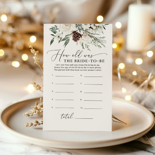 Winter evergreen Hoe oud was de bruid om te spelen