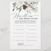 Winter evergreen Hoe oud was de bruid om te spelen (Voorkant)