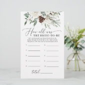 Winter evergreen Hoe oud was de bruid om te spelen (Staand voorkant)