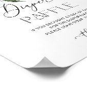 Winter evergreen Kerstluier loterij Poster (Hoek)