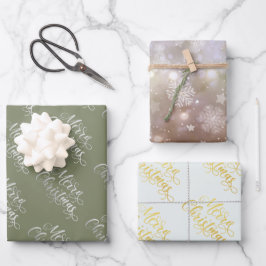 Winter Evergreen Kerstmis Inpakpapier Vel