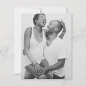 Winter evergreen kunst blauwe stream bruiloft kaart (Achterkant)