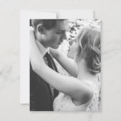 Winter evergreen kunst groene streaming bruiloft kaart (Achterkant)