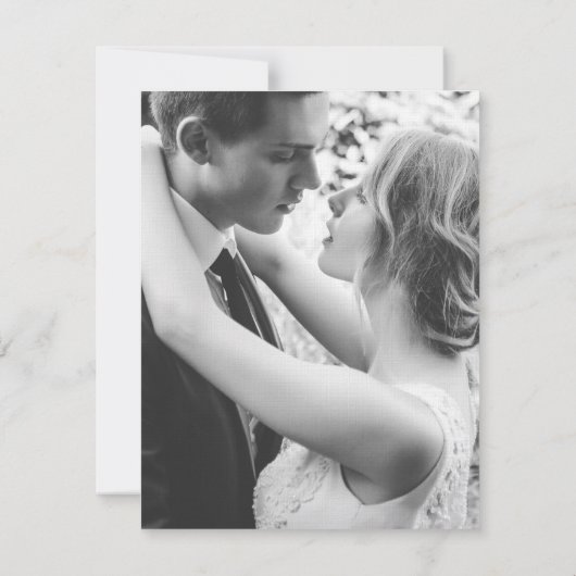 Winter evergreen kunst groene streaming bruiloft kaart (Achterkant)