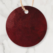 Winter Evergreen Oh Baby shower Bedankjes Labels (Achterkant)