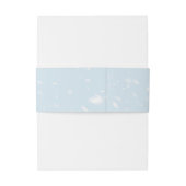 Winter Evergreen Pine Trees Bruiloft Uitnodigingen Wikkel (Achterkant Voorbeeld)