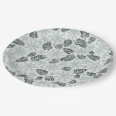 Winter Evergreen Vakantie Papieren Bordje (Gekanteld)