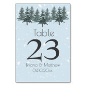 Winter Evergreen Winter Pine Trees Kaart (Voorkant)