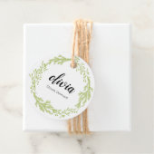 Winter Evergreen Wreatscript Clothing Price Bedankjes Labels (In situ)