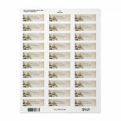 Winter Evergreens adreslabel Etiket (Full Sheet)