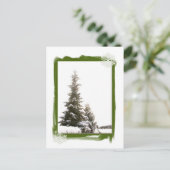 Winter Evergreens-DIY Briefkaart (Staand voorkant)