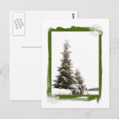 Winter Evergreens-DIY Briefkaart (Voorkant / Achterkant)