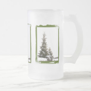 Winter Evergreens Frosty Mok