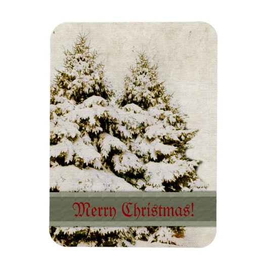 Winter Evergreens  Magneet (Verticaal)