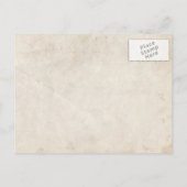 Winter Evergreens  Save the Date Aankondigingskaart (Achterkant)