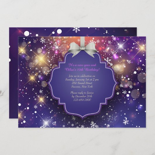 Winter Extravaganza Uitnodiging (Voorkant / Achterkant)